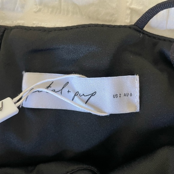 Petal & Pup Jolie knit one shoulder midi black dress - Picture 9 of 13